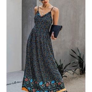Floral Boho Maxi Summer Dress